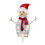 Decoração de boneco de neve para exterior com iluminação (1 peça) 2