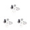 3Paires Maillons De Argentés Pour Velo Accessoire Durable 5