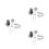 3Paires Maillons De Argentés Pour Velo Accessoire Durable 7