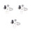 3Paires Maillons De Argentés Pour Velo Accessoire Durable 9