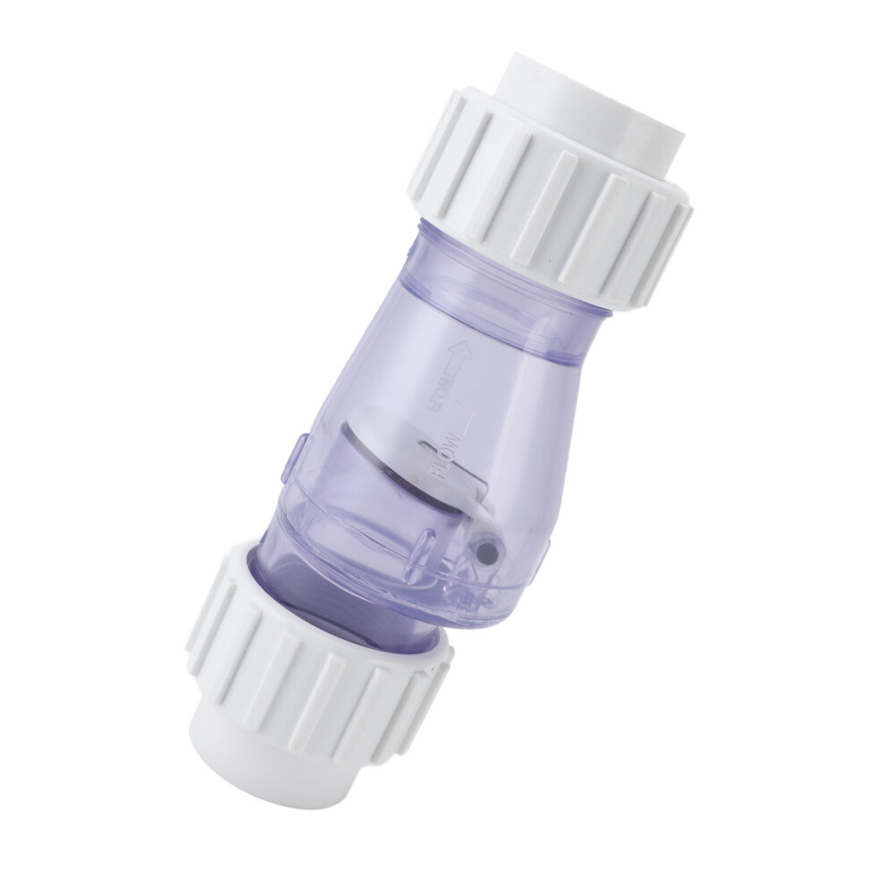 1.5 Inch Transparent Pool Check Valve Professional Swimming Pool Gear 7901384845702