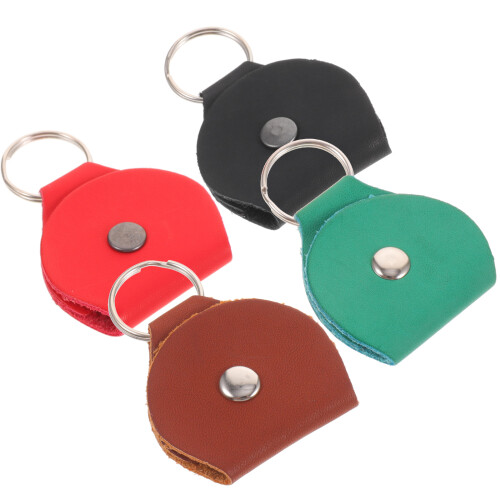 8Pièces Boîte Rangement Médiators Résistante Cuir PU 1