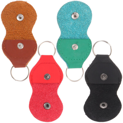 8Pièces Boîte Rangement Médiators Résistante Cuir PU 2