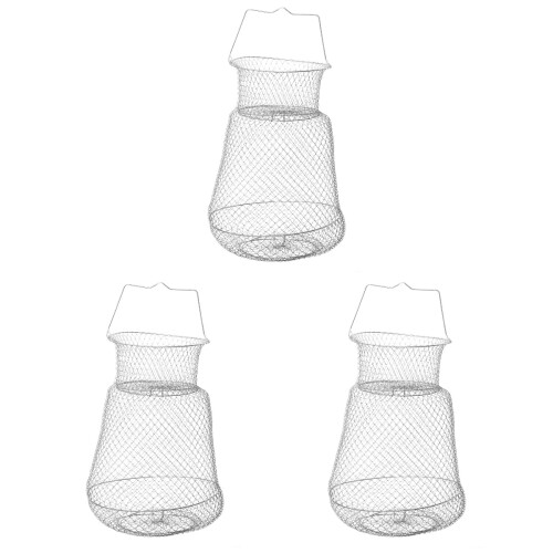 3Pièces Filet Pliable , Argenté, Pour Lac Rivière 1