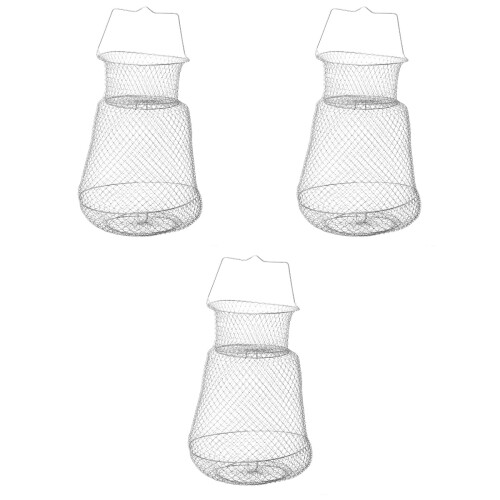 3Pièces Filet Pliable , Argenté, Pour Lac Rivière 2