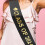 2024 Graduation Sash Black Satin Shoulder Strap 3