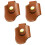 3Pièces Cuir Protection Briquet Marron Clair Usage 5