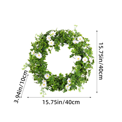 15 Inch Shamrock Wreath for St Patrick's Day 2