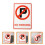 3Pièces Panneaux Interdiction De Stationner Couleurs Vives 10