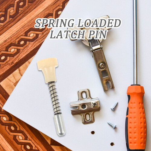 10Pcs Door Spring Latch Metal Spring Loaded Latch Pin with Adjustable Height Feature 2