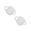 2Pièces Bébé Transparentes En Silicone Avec Poignées Anti-Chute 10