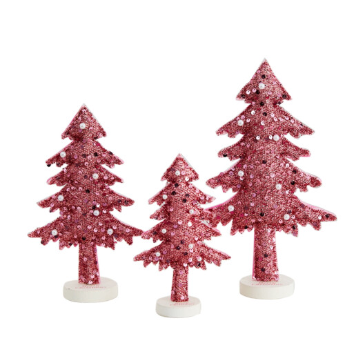 Mini juletrepyntsett av ikke-vevd materiale – 12 cm 1