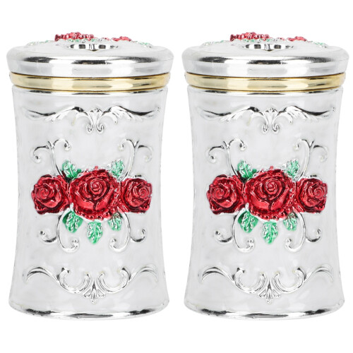 2 Pieces Toothpick Holder Travel Storage Container Rotating Boxes 1