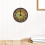WHAMVOX Crafts Relógio de Parede com Detalhe em Plástico Resistente para Decoração, Multicor, 6,5 polegadas 3