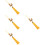 4Pièces Suspendus Décor Dragon Rétro Coton Alliage 9