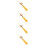 4Pièces Suspendus Décor Dragon Rétro Coton Alliage 10