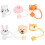 24Pièces Embouts Animaux Multicolores Protection Usage 3