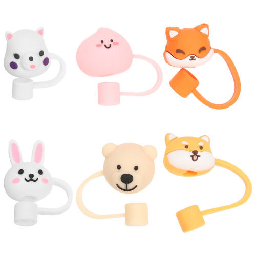 24Pièces Embouts Animaux Multicolores Protection Usage 2