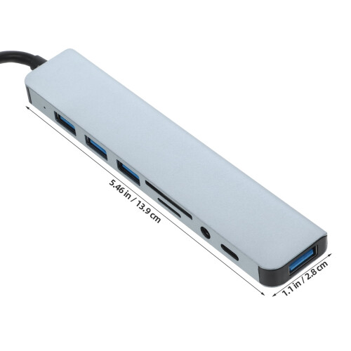 Adaptador USB para portátil con múltiples puertos 1