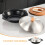 Nonstick griddle skillet black 12-inch 7