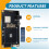 Open Source for Bitaxe Gamma Miner Board 1.2TH/S 18W Gamma 601 Base Board with Screen Not Include Shell 7