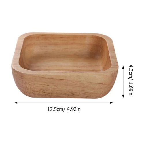 Ξύλινο Μπολ για Επιδόρπιο 12,5x12,5x4,3εκ. 1