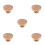 5Pièces Galette Bois Beige Polyvalente 4