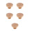 5Pièces Galette Bois Beige Polyvalente 6