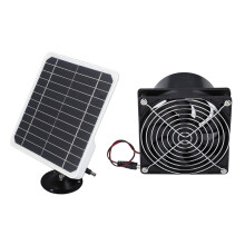 6.5 Inch Solar Exhaust Fan 50W 12V ABS Ventilation Kit for Pet House