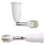 Light Bulb Socket Extender Bendable Adapter 2 Pcs 7