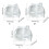 ACDANC transparent hamster sand bath container 1 piece 3