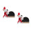 2Ensembles Tableau Peluche Chien Décoratif DIY Parking 3
