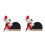 2Ensembles Tableau Peluche Chien Décoratif DIY Parking 8