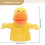 Fantoche de mão de pato para crianças com algodão PP (1 conjunto) 2