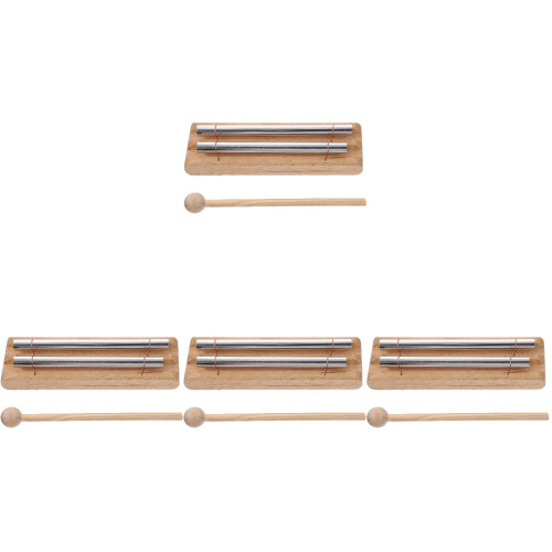 4Pcs Multi Meditation Chimes Wooden Base Music Percussion Instruments 1