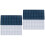 2Pcs Acrylic Paint Box Assorted Colors Lightweight Plastic with Wells 6