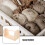 Wood Spool Holder Beige 1Set 9.43X5.11X3.85In 5