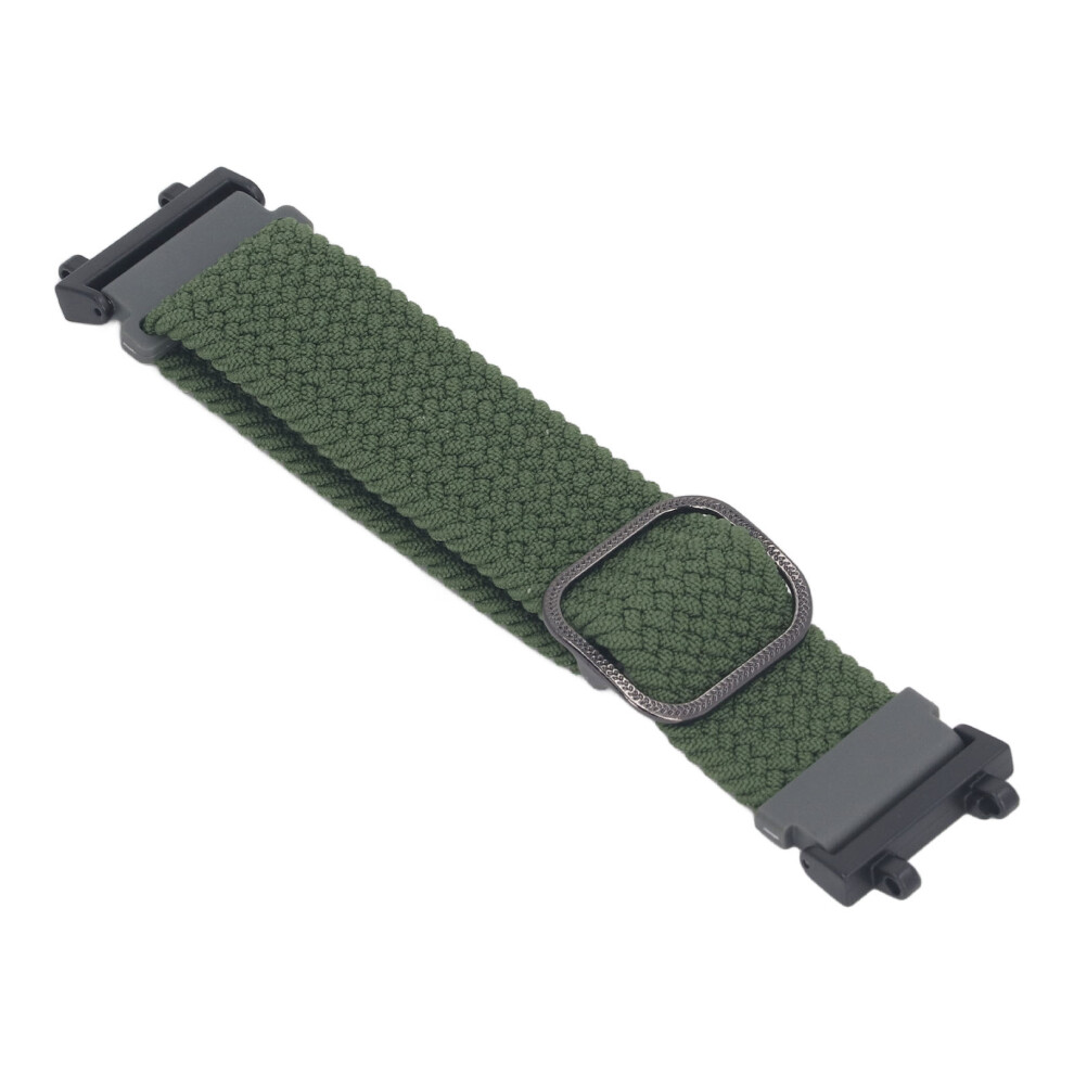 Stretchy Elastic Braided Watch Band For Amazfit Active Edge A2212, Od Green 5061386655128