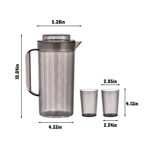 Electric Kettle Water Boiler 2000 mL with 2 Cups 2