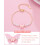 Bracelet papillon en perles pour filles, ajustable 3