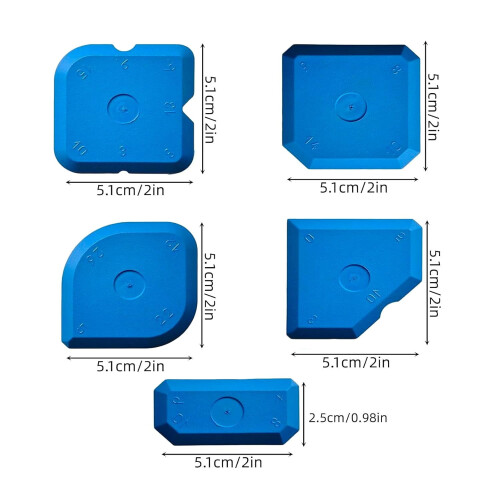 Silicone Smoothing Tool Kit Blue 5-Pc 1