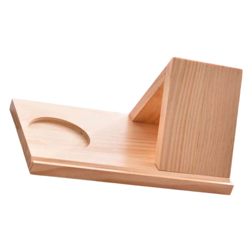 2Pièces Étagère Livre Triangle Bois Kaki Portable Polyvalent 1