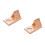 2Pièces Étagère Livre Triangle Bois Kaki Portable Polyvalent 4