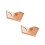 2Pièces Étagère Livre Triangle Bois Kaki Portable Polyvalent 8