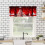 Red Snowflake Christmas Valance 54 x 18 in 4