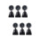 6Pièces Lampes Modèles Signal Noir Accessoires Maquette 7