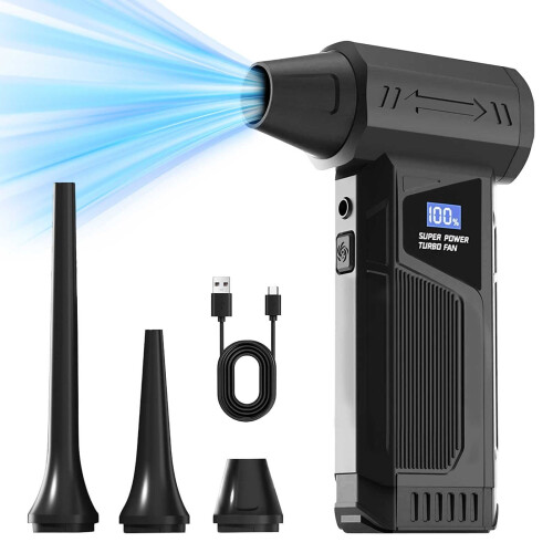 Cordless Air Duster for Car Interior Cleaning 9 Speed LED 1