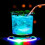 4-Pack LED Light-Up Drink Coasters, Acrylic, 10cm 2