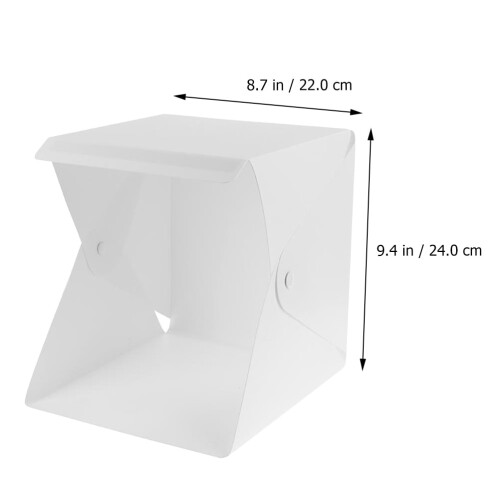 Caixa de luz para fotografia, cores sortidas, 1 conjunto, 8,65 x 9,04 x 9,43 polegadas 1