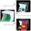 Caixa de luz para fotografia, cores sortidas, 1 conjunto, 8,65 x 9,04 x 9,43 polegadas 5